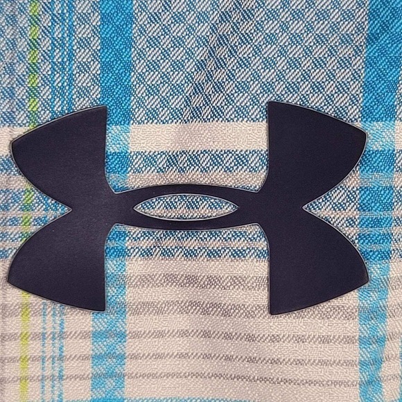 Under Armour UA Shirt SS Golf Hike Heat Gear Button Up Plaid Men’s Blue Size XL - Picture 5 of 14